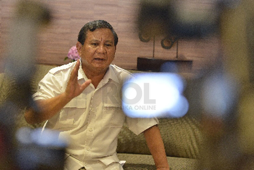 Presidential candidate fro Gerindra, Prabowo Subianto (file photo)