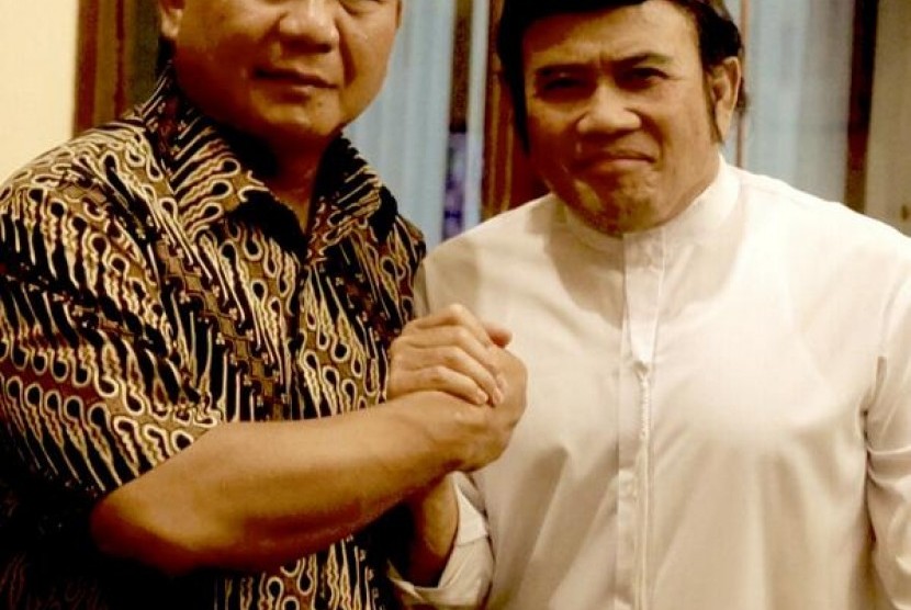 Prabowo Subianto bertandang ke rumah Rhoma Irama