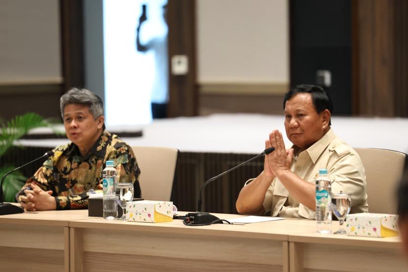 Prabowo Subianto, capres nomor urut 2 melakukan pertemuan dengan presidium Konferensi Waligereja Indonesia (KWI).
