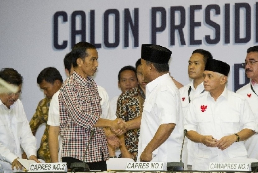 Prabowo Subianto dan Jokowi.