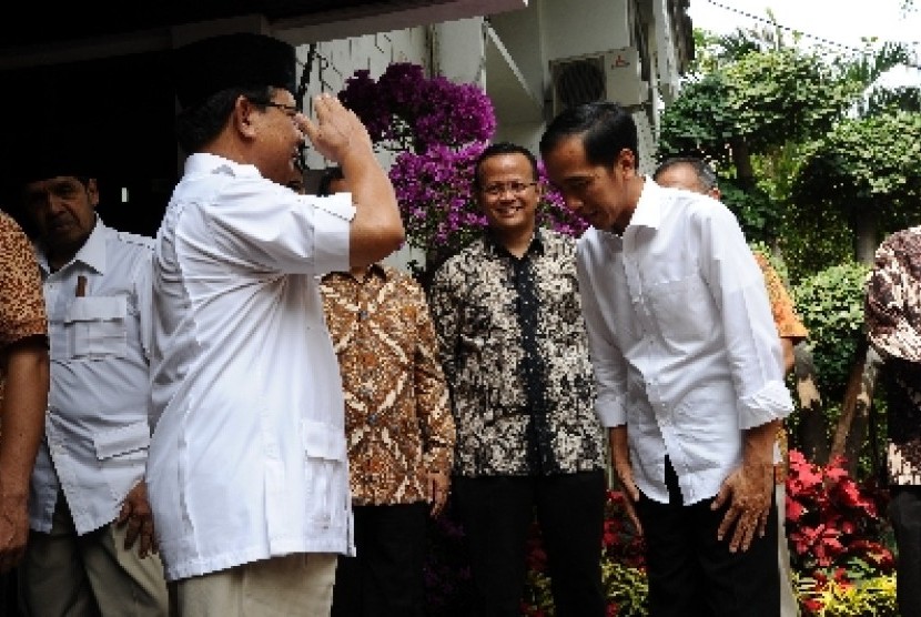 Prabowo Subianto dan Joko Widodo.