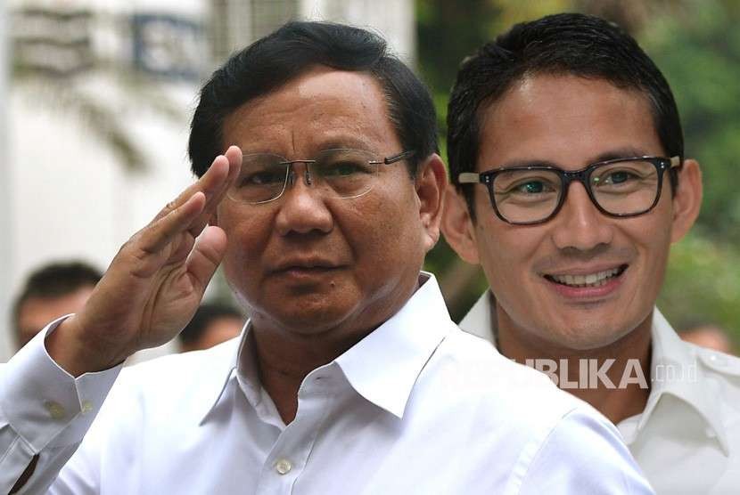 Prabowo Subianto dan Sandiaga Uno