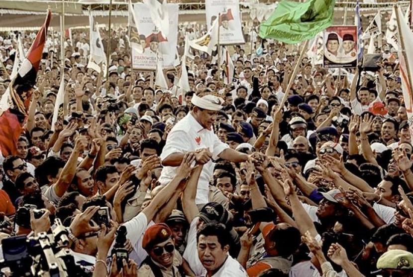 Prabowo Subianto ketika kampanye di Denpasar, Bali.