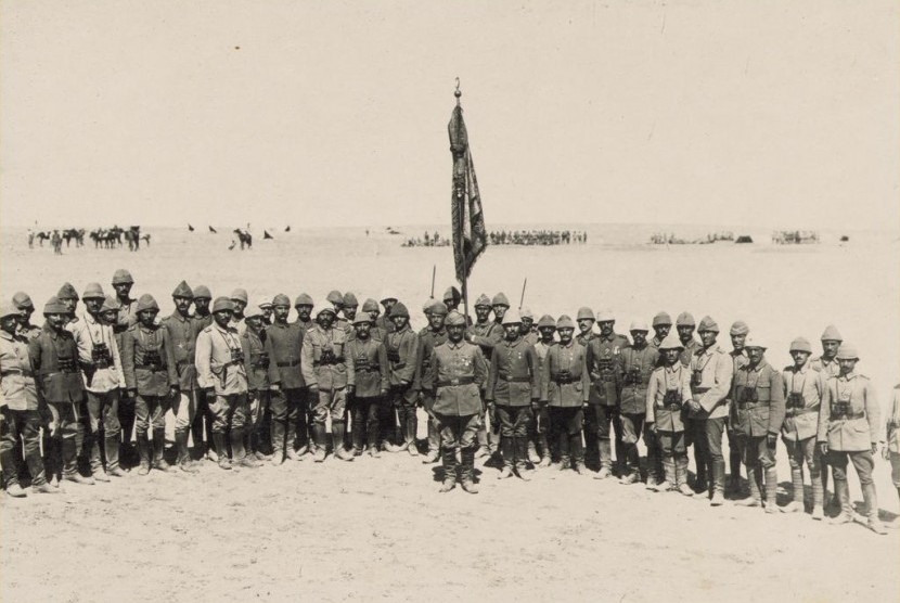Prajurit Ottoman yang berhasil mempertahankan Gaza dalam pertempuran pertama di Gaza.
