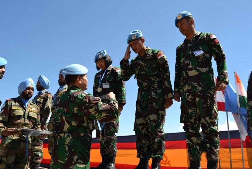 Prajurit TNI dalam Kontingen Garuda di Lebanon juara satu menembak Intercontingen Shooting Championship.