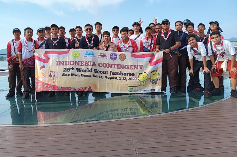 Pramuka SMA Labschool Cirendeu Mengikuti Jambore Dunia 2023 di Korea.
