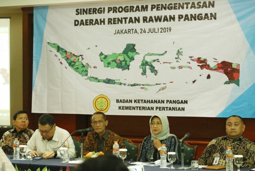 Presentasi peta ketahanan pangan yang dilakukan oleh Badan Ketahanan Pangan Kementerian Pertanian