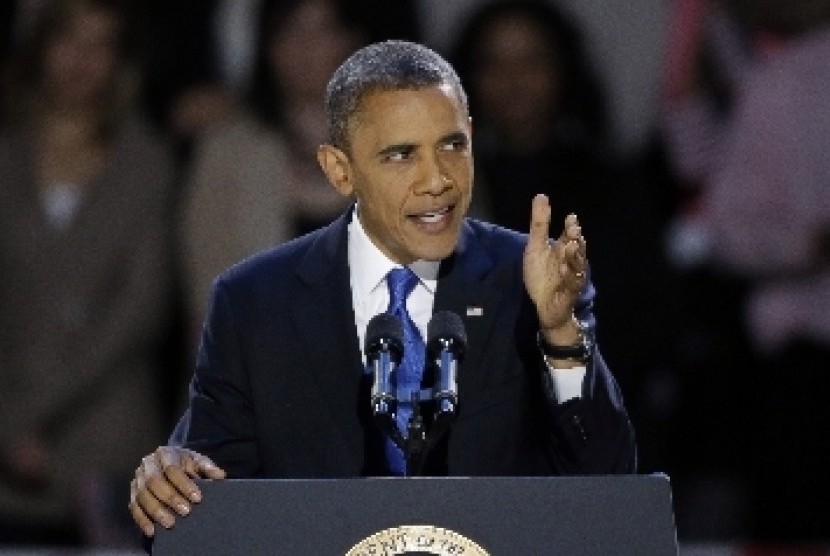 Presiden AS Barack Obama termasuk sosok yang piawai berbicara di depan umum dengan teknik yang menarik