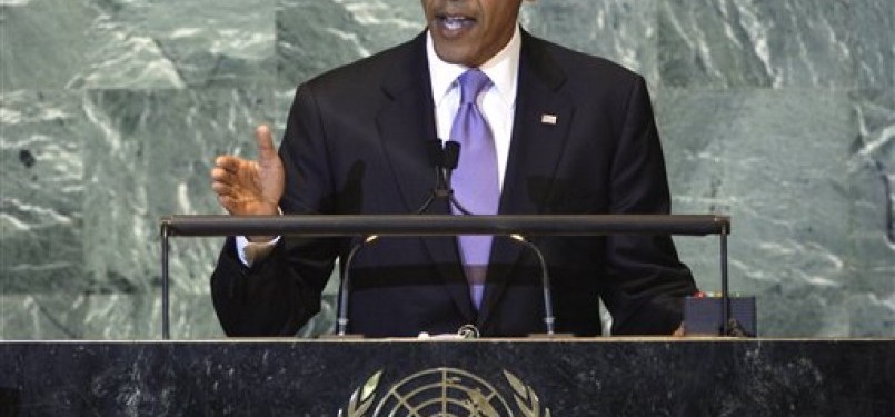 Presiden AS Barack Obama berpidato soal masa depan Palestina di PBB