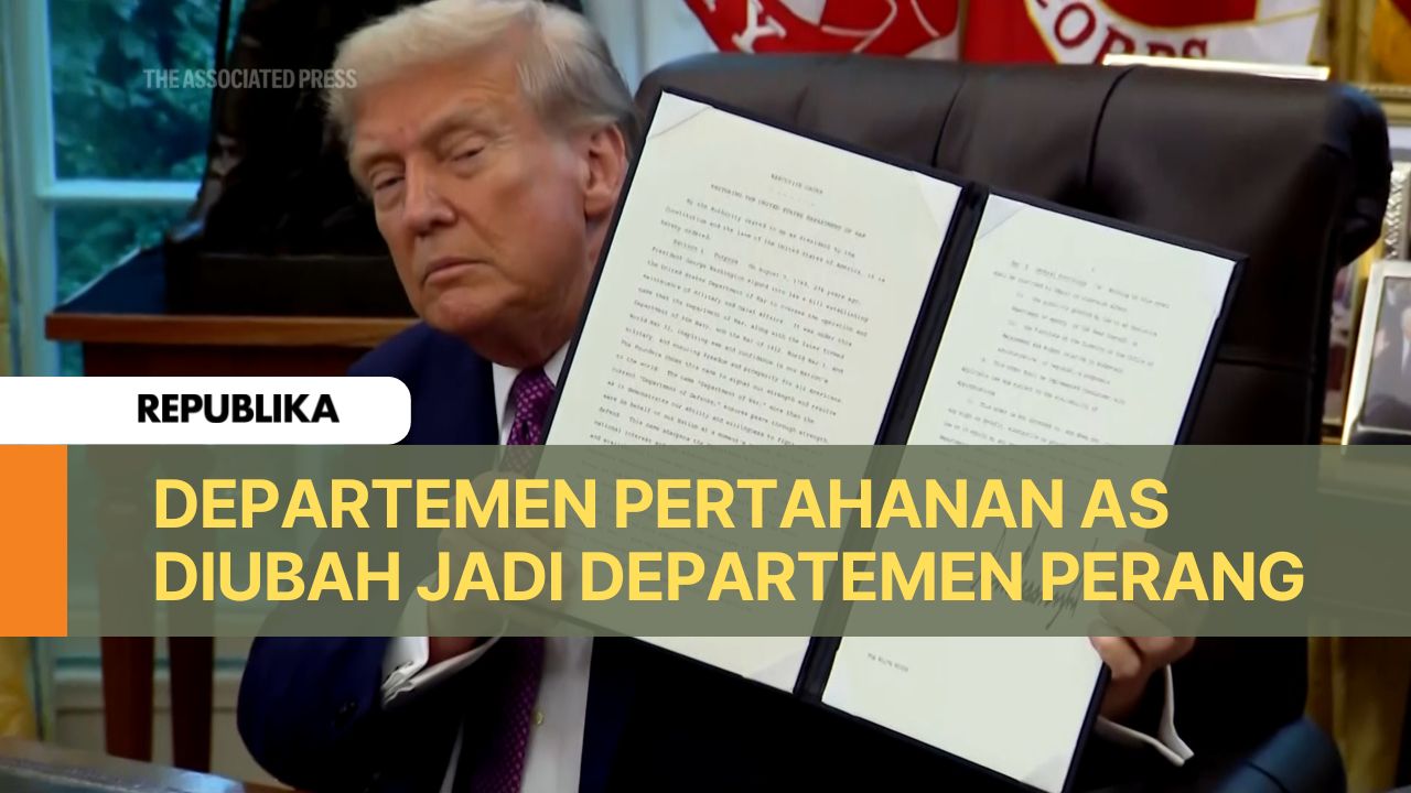 Trump Ganti Nama Departmen Pertahanan Jadi Departemen Perang