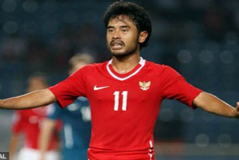 Ponaryo Astaman, salah satu anggota skuad timnas Indonesia melawan Libya pada tahun 2008.