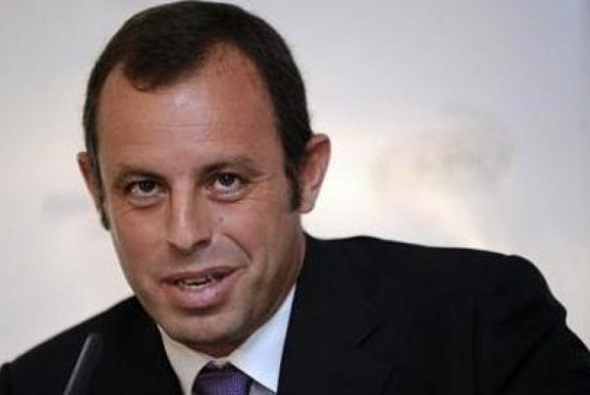 President of Barcelona, Sandro Rosell, resigns on Thursday, Jan 22, 2014. (File photo)