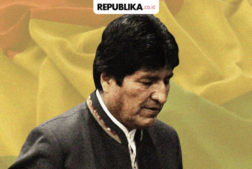 Presiden Bolivia Evo Morales Mundur