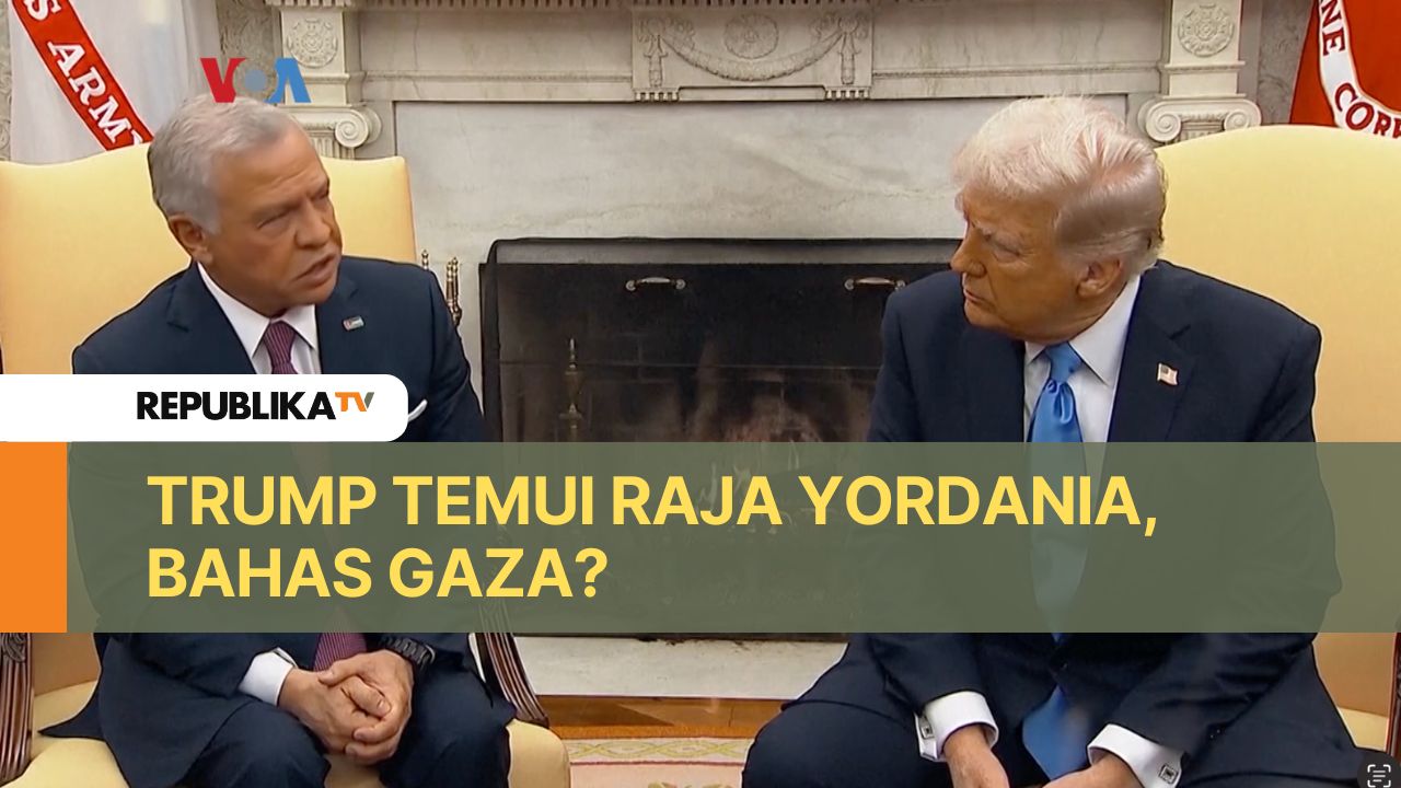 Trump Temui Raja Yordania, Bahas Gaza?