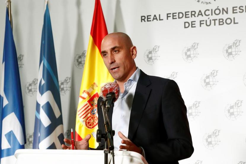Presiden Federasi Sepak Bola Spanyol (RFEF) Luis Rubiales.
