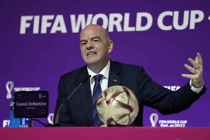 Presiden FIFA, Gianni Infantino. FIFA dilaporkan berencana untuk mengubah Piala Dunia Antarklub secara drastis pada 2025 mendatang. 