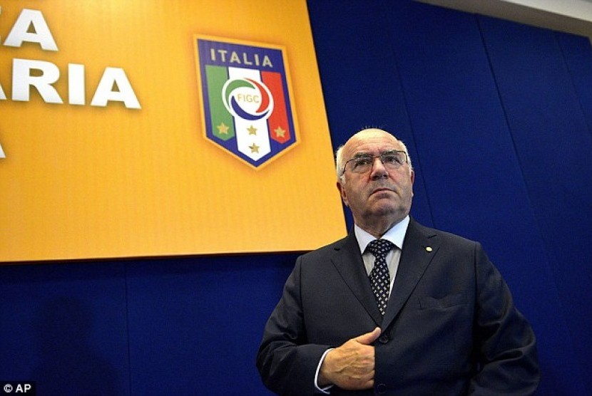 Presiden FIGC Carlo Tavecchio.
