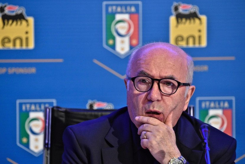 Mantan Presiden FIGC Carlo Tavecchio.