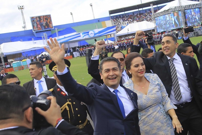 Presiden Honduras Juan Orlando Hernandez.