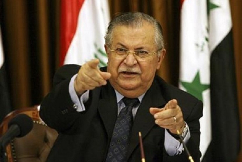 Iraqi former President and the leader of Patriotic Union of Kurdistan (PUK) Jalal Talabani
