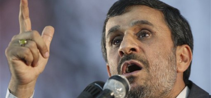 Presiden Iran, Mahmoud Ahmadinejad.