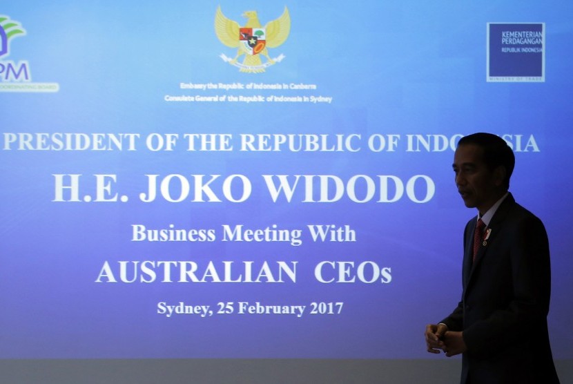 Presiden Joko Widodo berada di Australia sejak Sabtu (25/2) untuk membahas sejumlah agenda.