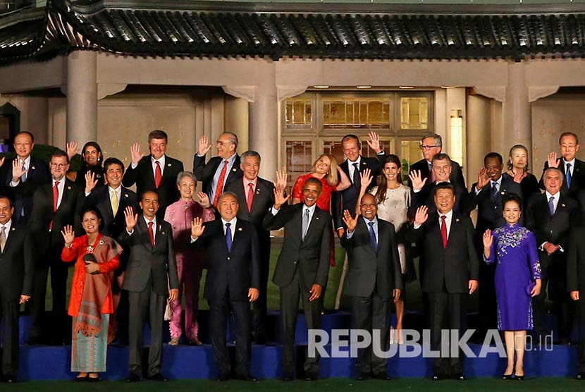 Sesi foto sebelum seremoni pembukaan KTT G20. (ilustrasi).