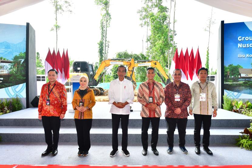 Presiden Joko Widodo Groundbreaking Pembangunan Nusantara Sustainability Hub di Ibu Kota Nusantara (IKN).