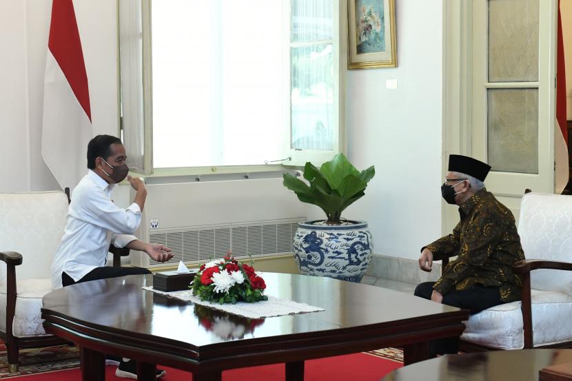 Presiden Joko Widodo menerima Wapres Ma