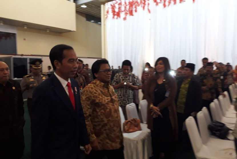 Presiden Joko Widodo mengahdiri acara DPD RI, Jumat (17/11).