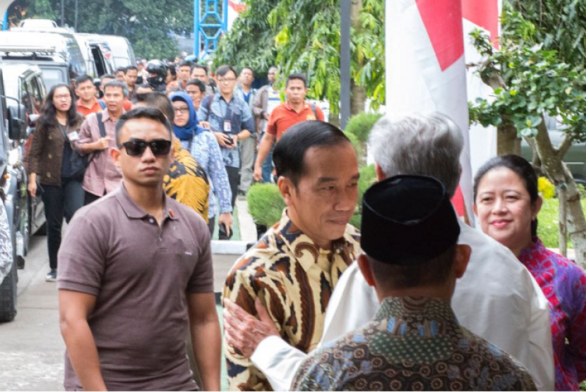 Presiden Joko Widodo menghadiri Rembuk Nasional Pendidikan dan Kebudayaan di Pusdiklat Kemendikbud, Depok, Jawa Barat.