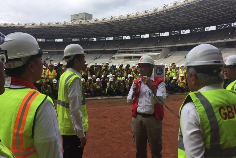 Presiden Joko Widodo meninjau Venue Asian Games 2018