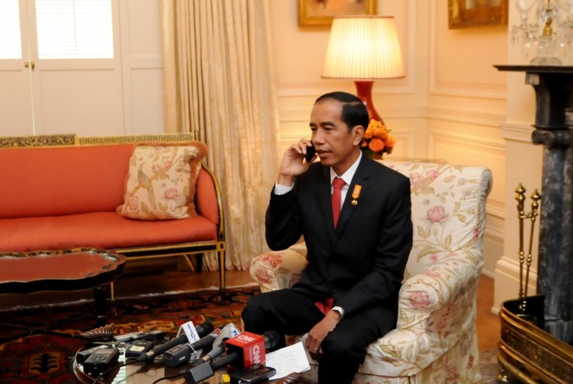 Presiden Joko Widodo saat kunjungan kerja ke AS.
