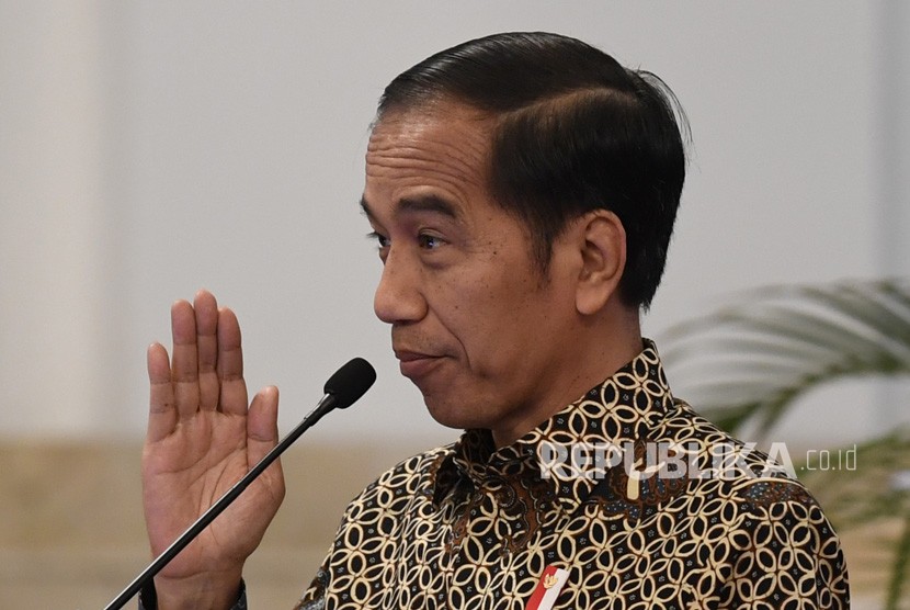 Presiden Joko Widodo saat pembukaan Kongres XXV KOWANI di Istana Negara, Jakarta, Selasa (3/12/2019). Jokowi sebelumnya menegaskan menolak ide masa jabatan presiden tiga periode.