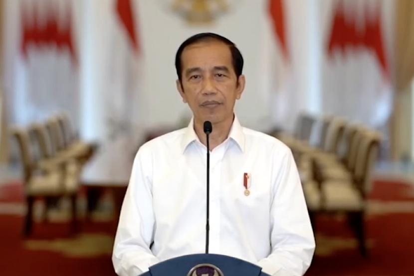 Presiden Joko Widodo. Jokowi meminta para menteri dan kepala daearah segera membelanjakan anggaran yang sudah dialokasikan dalam APBN maupun APBD 2021.