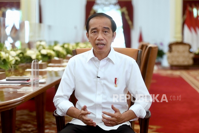 Presiden Joko Widodo. Jokowi Minta Masyarakat Segera Lakukan Vaksinasi Booster