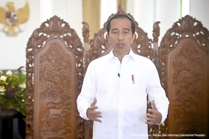 Presiden RI Joko Widodo (Jokowi). Presiden Jokowi melepas kontingen Indonesia pada SEA Games ke-32 2023 di Kamboja, Selasa (2/5/2023).