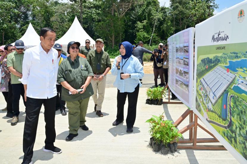 Presiden Jokowi berada di Kabupaten Penajam Paser Utara, Kalimantan Timur, Kamis (21/09/2023).
