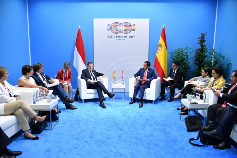 Presiden Jokowi dalam Forum G20 di Jerman.