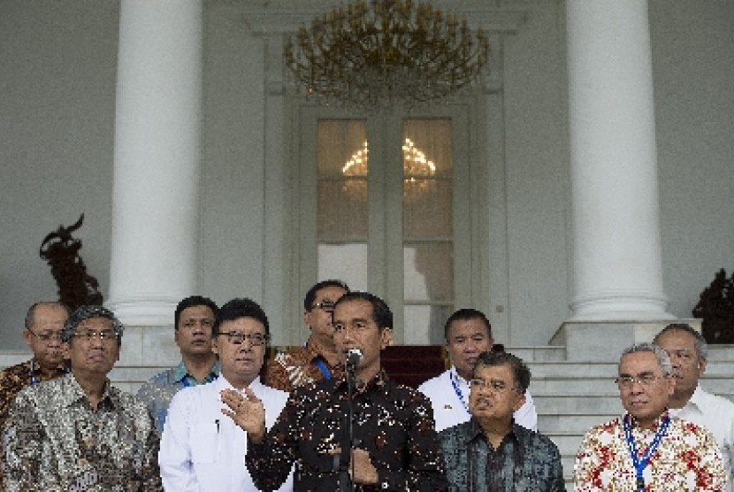 Presiden Jokowi ketika di Istana Bogor.