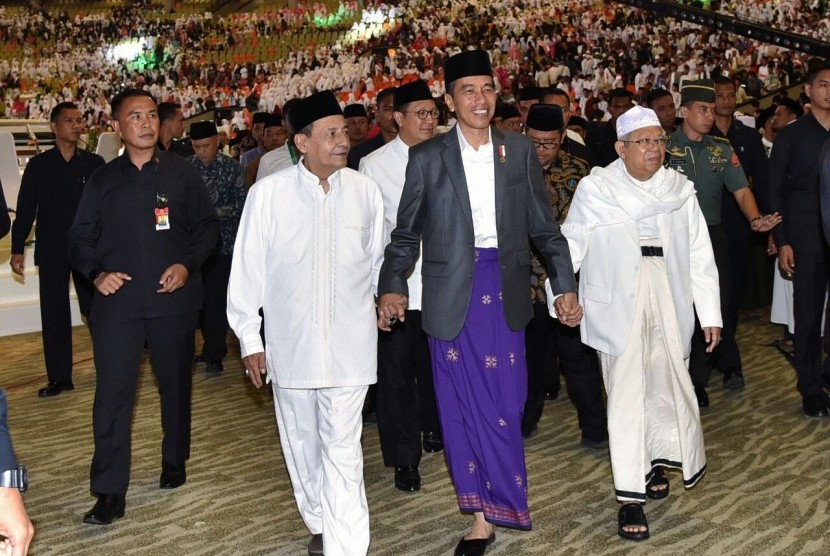 Presiden Jokowi menghadiri Festival Shalawat 