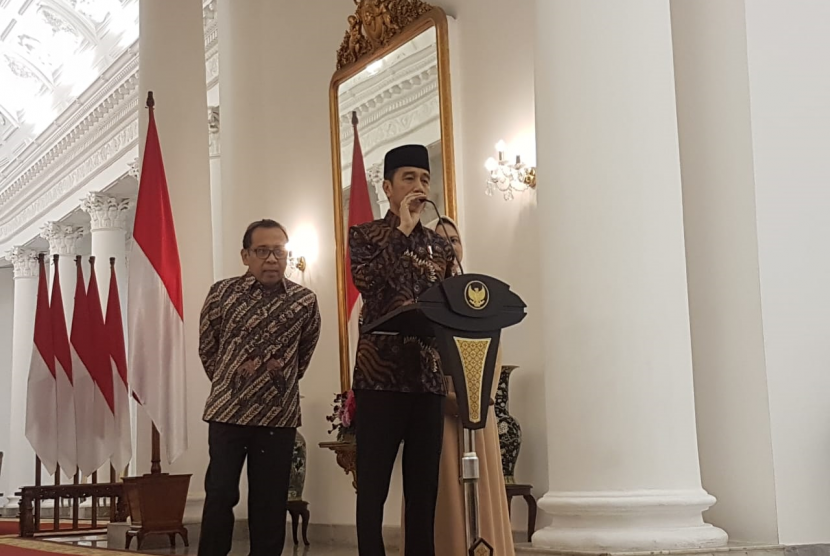 Presiden Jokowi menyampaikan ucapan duka cita atas meninggalnya Ani Yudhoyono, Sabtu (1/6)  