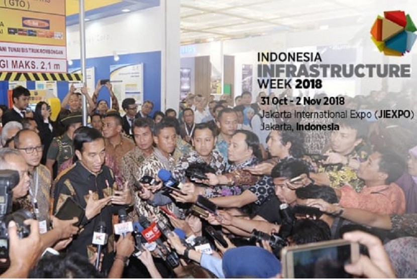 Presiden Jokowi saat menghadiri Indonesia Infrastructure Week (IIW) 2016. 