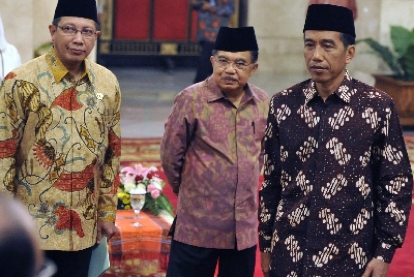 Presiden Jokowi dan Wapres Jk,