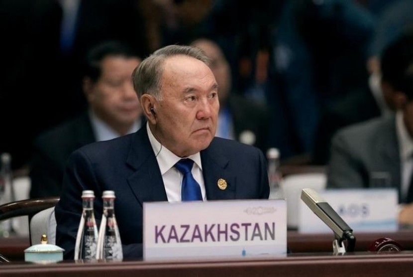 Mantan presiden Kazakhstan Nursultan Nazarbayev.