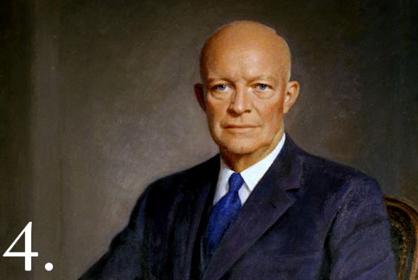 Presiden ke 34 AS, Dwight D Eisenhower.