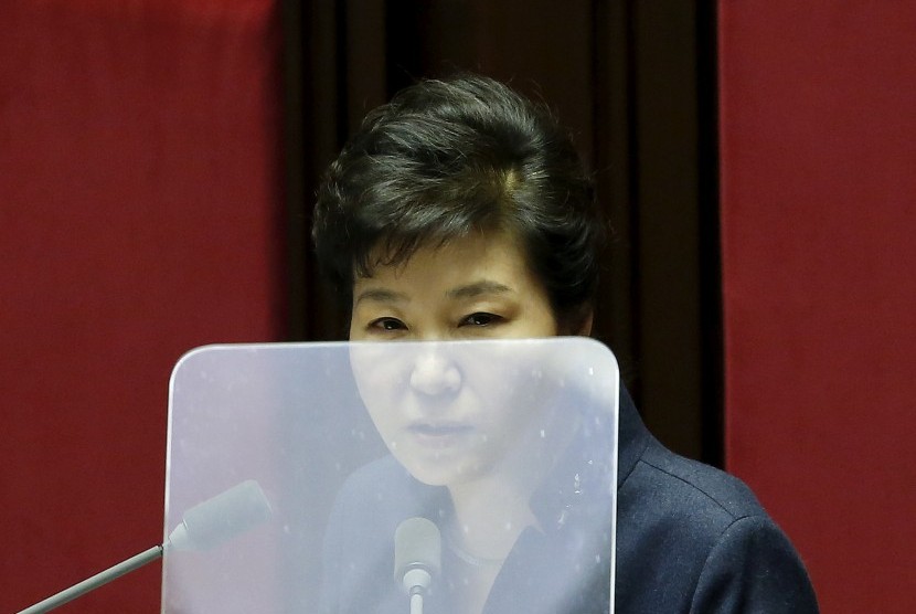 Corruption scandal led parliament to impeach President Park Geun-hye.