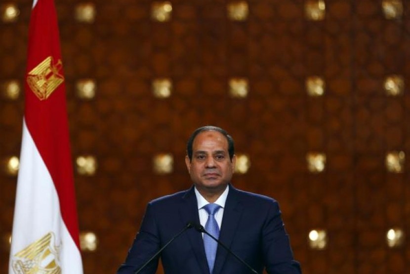 Presiden Mesir Abdel Fattah Al Sisi  menyambut perjanjian normalisasi Bahrain-Israel. Ilustrasi.