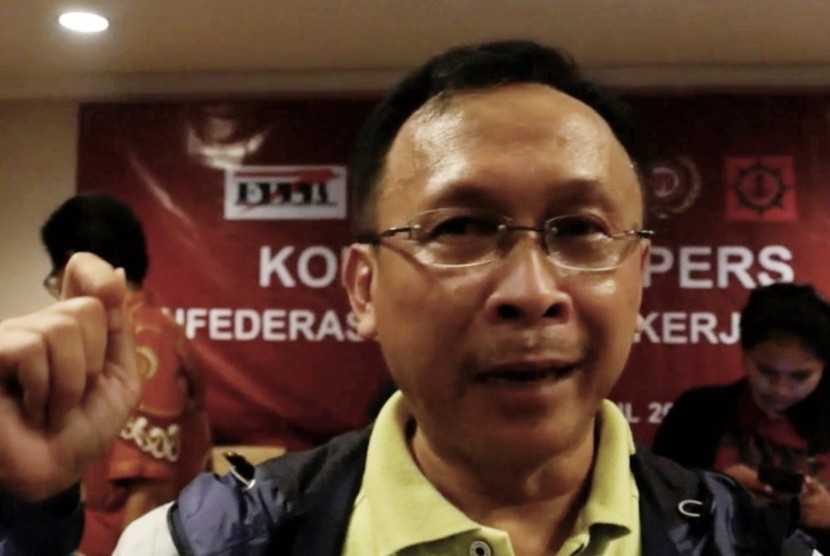 Presiden Organisasi Pekerja Seluruh Indonesia (OPSI) Saepul Tafif 