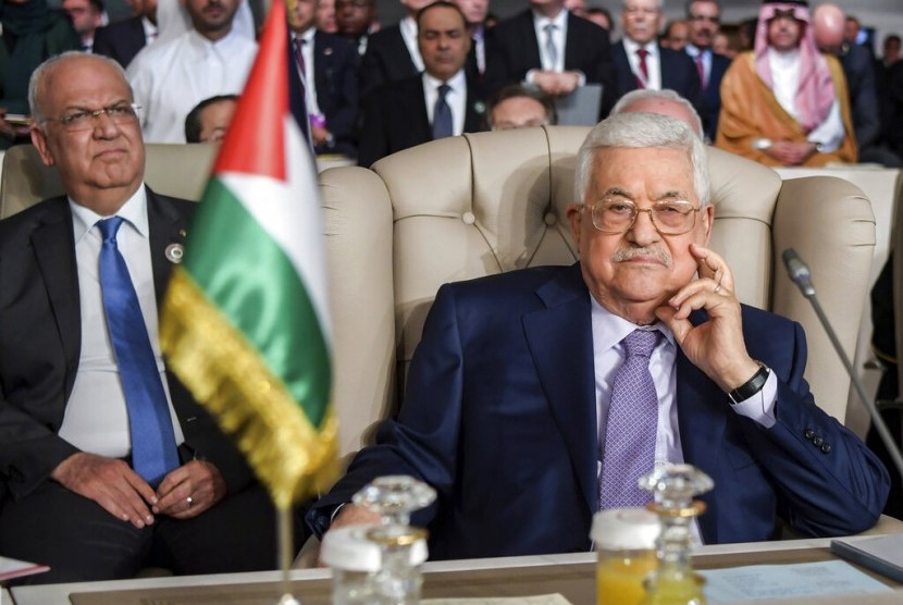 Presiden Palestina Mahmoud Abbas menuturkan Palestina masih berkomitmen perdamaian adalah pilihan strategis. Ilustrasi.